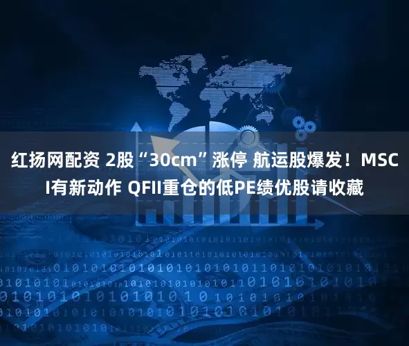 红扬网配资 2股“30cm”涨停 航运股爆发！MSCI有新动作 QFII重仓的低PE绩优股请收藏
